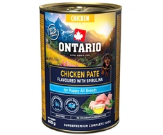 Ontario Puppy Vištienos paštetas su Spirulina 400g