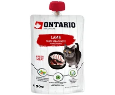Ontario kačių ėriena šviežia mėsa 90 g (makaronai)