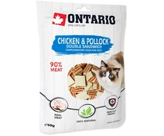 ONTARIO vištienos ir menkės sumuštinis katėms