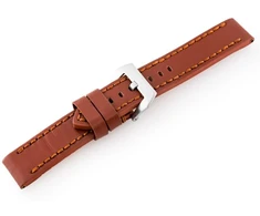Pacific Odinis laikrodžio dirželis W27 - PREMIUM - rudas - 20 mm