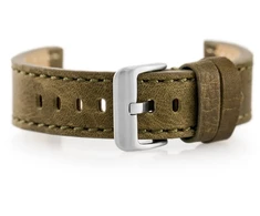 Pacific Odinis laikrodžio dirželis W48 - PREMIUM - alyvuogių žalios spalvos - 22 mm