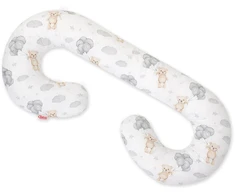 Nėščiosios pagalvė C formos su nuimamu užvalkalu Teddy bear