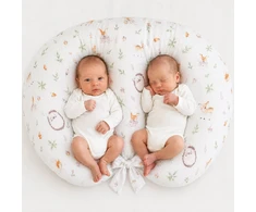 Pakaitinis užvalkalas Bobono Twin maitinimo pagalvei – 100% medvilnė – miško švelnumas