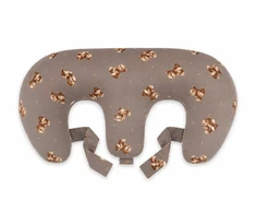 Pakaitinis užvalkalas Bobono Twin žindymo pagalvei – 100 % medvilnė – Toffee Teddy