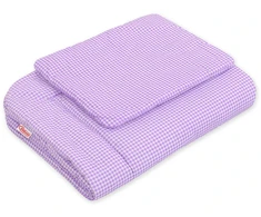 Bobono Patalynės komplektas kūdikiui violetinė languota 75x100cm Newborn