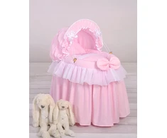 My Sweet Baby Lopšys lėlėms su gaubtu LITTLE PRINCESS rožinis – žaidimams ir rūpesčiui lėle.