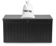 Plonos Sodo dėžė 109 x 51 x 55 cm 270 litrų juoda