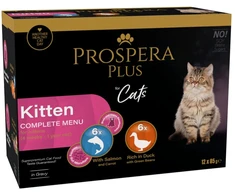 PROSPERA Plus maistas kačiukams 12 x 85 g