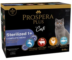 PROSPERA Plus sterilizuotoms 1+ katėms 12 x 85 g