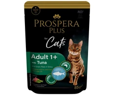 PROSPERA Plus su tunu ir žirniais, 85 g