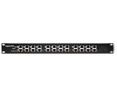 QOLTEC 54478 Patch panel RACK 12 jungtys POE Juodas