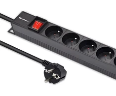 Aliumininis maitinimo juostelė pdu skirtas stovo 16a 16 x prancūzų vertikalus 18 m Qoltec