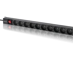 Aliumininis maitinimo juostelė pdu skirtas stovo 16a 16 x prancūzų vertikalus 18 m Qoltec