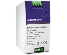QOLTEC 50999 DIN bėgio maitinimo šaltinis 240W 48V 5A