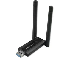 Qoltec 56987 Adapteris USB DUAL Wi-Fi su antena 2 x 2dBi | Standartinė kintamoji srovė | USB 3.0 | 1200 Mbps