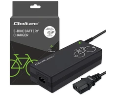 Qoltec greitas įkroviklis elektriniam dviratiui 36V 42V 2A IEC C13 jungtis