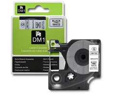 QOLTEC 50752 Tape for DYMO D1 53713/ 53718 / 24mm x 7m / Baltas/Juodas print