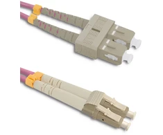 QOLTEC 54347 Qoltec Optic Patchcord LC/UPC - LC/UPC | Daugiarežimas | 50/125 | OM4 | Dvipusis | 10m