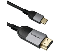 HDMI laidas Qoltec USB-C ir HDMI didelės spartos 4K 60 Hz 32AWG 2 m adapterio kabelis