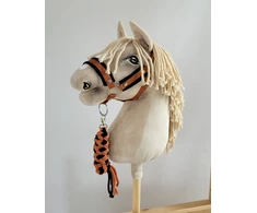 Super Hobby Horse Hobio žirgo kantaras ir pavadis – juoda/ruda