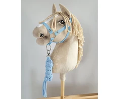 Super Hobby Horse Hobby Horse skirtas pavadėlis ir kamanos šviesiai mėlynos