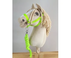 Super Hobby Horse hobby horse skirtas neoninis kantaras su pavadžiu