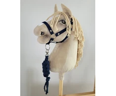 Super Hobby Horse hobby horse pavadėlis ir kamanos, tamsiai mėlynos
