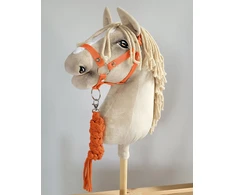 Super Hobby Horse Hobby Horse skirtas oranžinis kantaras su pavadėliu
