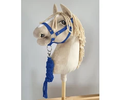Super Hobby Horse Hobby Horse skirtas mėlynas kamanų ir pavadžio rinkinys