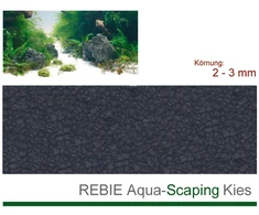 Rebie Juodas akvariumo žvyras 2-3 mm 5kg