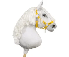 Super Hobby Horse Reguliuojamas kantaras hobi arkliukui A3 – geltonas