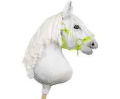 Super Hobby Horse Reguliuojamas kantaras hobi arkliukui – neoninės žalios spalvos