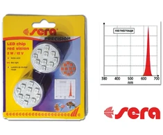 sera LED raudona šviesa 2W/12V