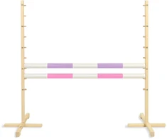 Šuolių kliūtis Hobby Horse 120 cm su dviem kartimis rožinė ir violetinė