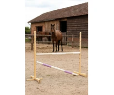 Šuolių kliūtis Hobby Horse smėlio ir šviesiai violetinė 160×120 cm