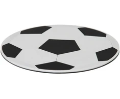 Sprintigo Didelis futbolo formos puodelis su 700 ml talpa ir silikonine padėkliuke, futbolo gerbėjams