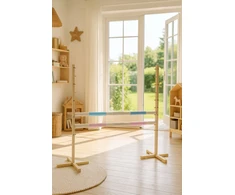 Šuolių kliūtis Hobby Horse 160×120 cm su dviem kartelėmis mėlyna ir rožinė