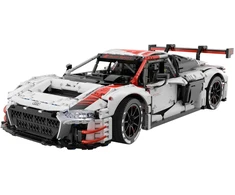 Techniniai konstruktoriaus blokai 1:8 Audi R8 LMS GT3 balti