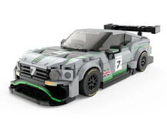 Techniniai konstruktoriaus blokeliai 1:29 Bentley Continental GT3 pilki