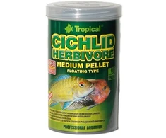 Tropical Cichlid Herbivoras Vidutinės Granulės 1000ml