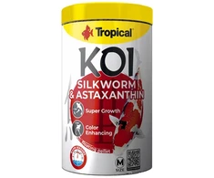 Tropical Koi silkworm ir astaksantinas granulių "M" ir "L"