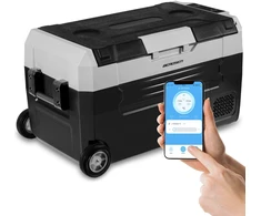 Berdsen Nešiojamas kompresorinis šaldytuvas, 32 litrų talpa, dvigubos zonos aušinimas ir šildymas, Bluetooth valdymas, automobiliui ir laukui