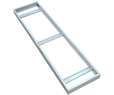 Surenkamas dėklas LED panelėms V-TAC, išoriniam montavimui 295 x 1195 mm, baltas.