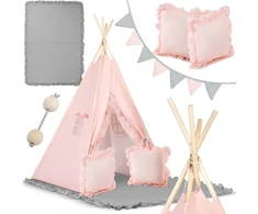 NK-406 Nukido tipi palapinė vaikams - šviesiai rožinė