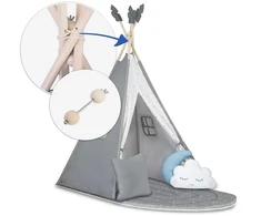 Palapinė tipi vaikams NK-406 Nukido - pilka