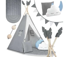 Palapinė tipi vaikams NK-406 Nukido - pilka