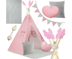 Palapinė tipi vaikams NK-406 Nukido - rožinė