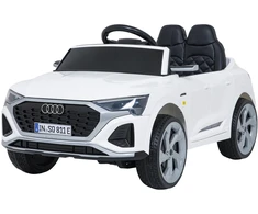 Vaikiškas elektrinis Audi SQ8 baltas SUV automobilis