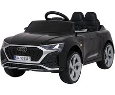 Vaikiškas elektrinis Audi SQ8 juodas SUV automobilis