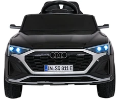 Vaikiškas elektrinis Audi SQ8 juodas SUV automobilis